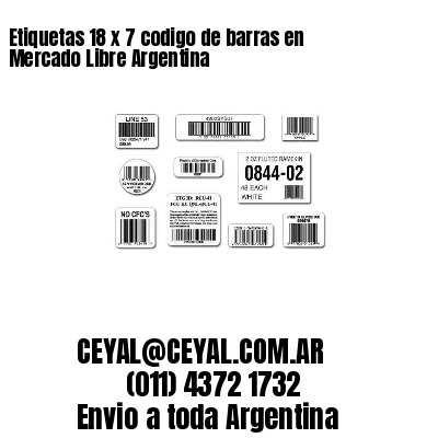 Etiquetas 18 x 7 codigo de barras en Mercado Libre Argentina