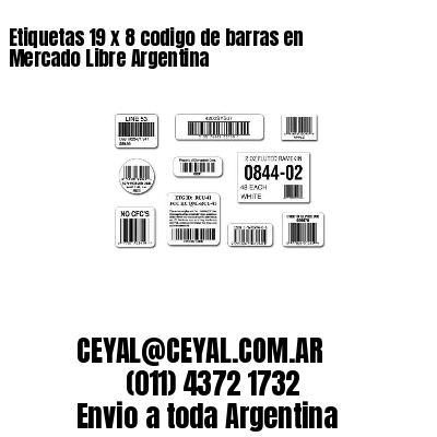 Etiquetas 19 x 8 codigo de barras en Mercado Libre Argentina