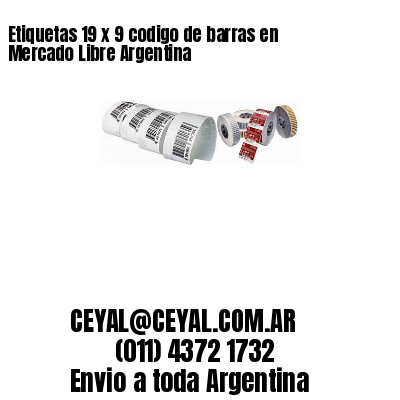 Etiquetas 19 x 9 codigo de barras en Mercado Libre Argentina