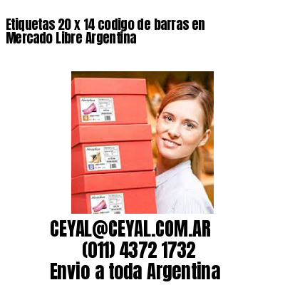 Etiquetas 20 x 14 codigo de barras en Mercado Libre Argentina