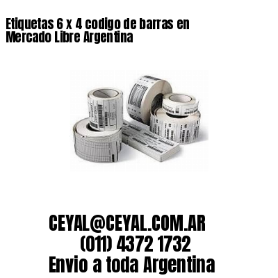 Etiquetas 6 x 4 codigo de barras en Mercado Libre Argentina