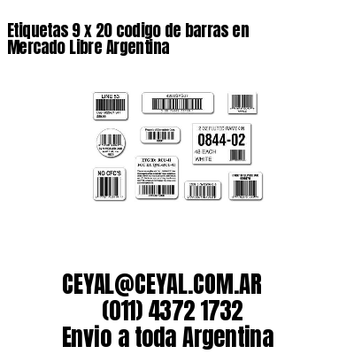 Etiquetas 9 x 20 codigo de barras en Mercado Libre Argentina