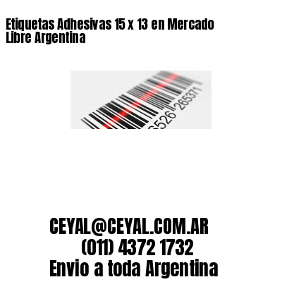 Etiquetas Adhesivas 15 x 13 en Mercado Libre Argentina
