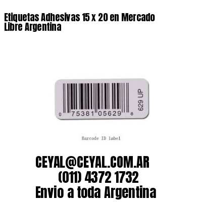 Etiquetas Adhesivas 15 x 20 en Mercado Libre Argentina