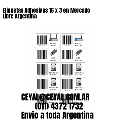 Etiquetas Adhesivas 16 x 3 en Mercado Libre Argentina