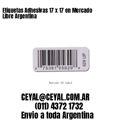 Etiquetas Adhesivas 17 x 17 en Mercado Libre Argentina