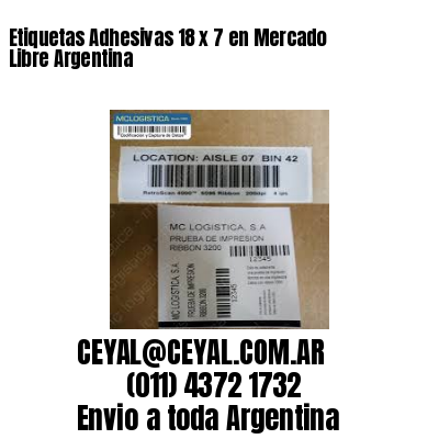 Etiquetas Adhesivas 18 x 7 en Mercado Libre Argentina