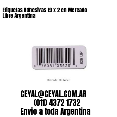 Etiquetas Adhesivas 19 x 2 en Mercado Libre Argentina