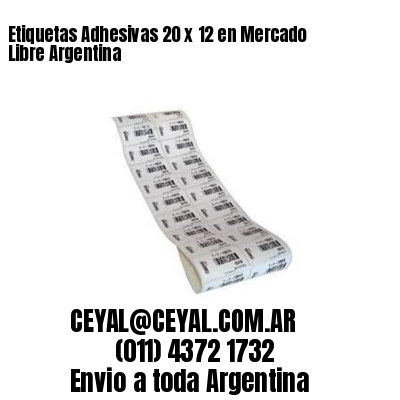 Etiquetas Adhesivas 20 x 12 en Mercado Libre Argentina