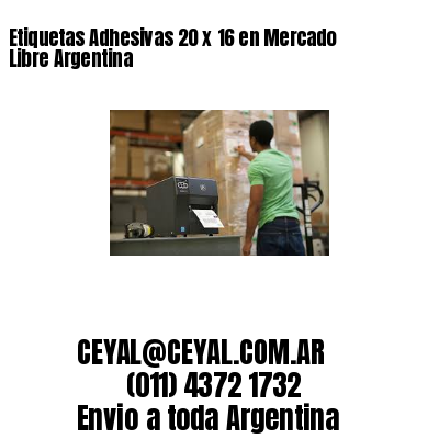 Etiquetas Adhesivas 20 x 16 en Mercado Libre Argentina