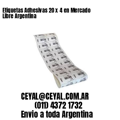 Etiquetas Adhesivas 20 x 4 en Mercado Libre Argentina