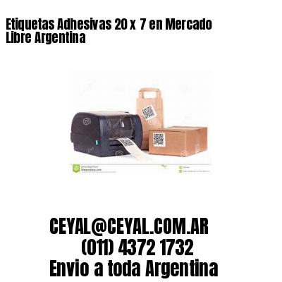 Etiquetas Adhesivas 20 x 7 en Mercado Libre Argentina