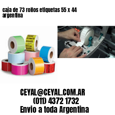 caja de 73 rollos etiquetas 55 x 44 argentina
