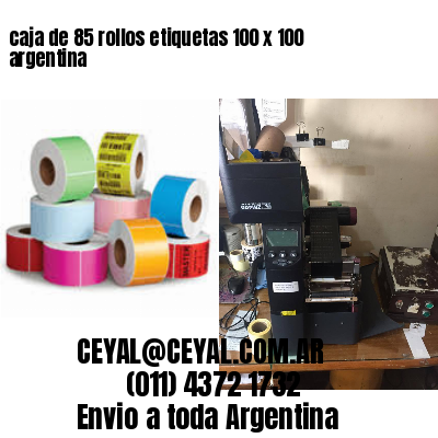 caja de 85 rollos etiquetas 100 x 100 argentina