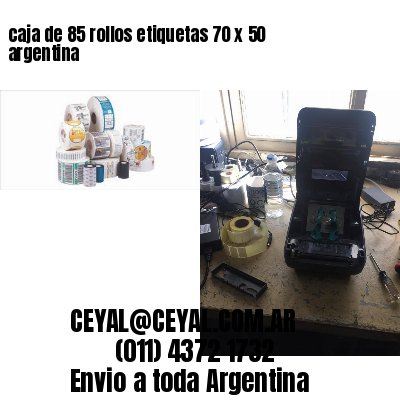 caja de 85 rollos etiquetas 70 x 50 argentina