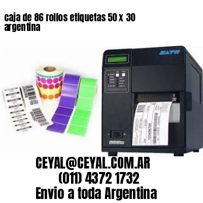 caja de 86 rollos etiquetas 50 x 30 argentina
