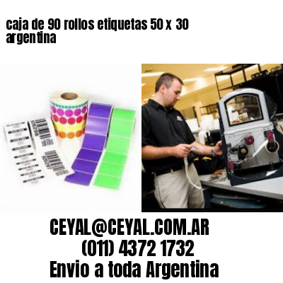 caja de 90 rollos etiquetas 50 x 30 argentina