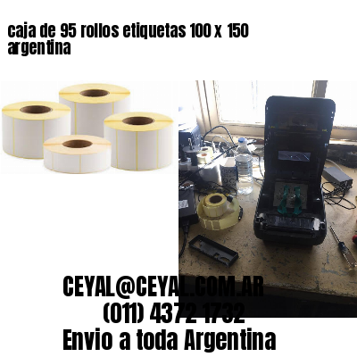 caja de 95 rollos etiquetas 100 x 150 argentina