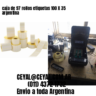 caja de 97 rollos etiquetas 100 X 35 argentina