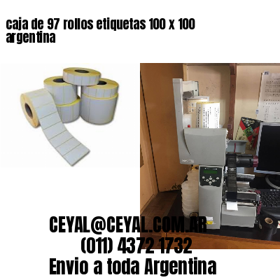 caja de 97 rollos etiquetas 100 x 100 argentina