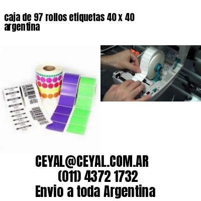 caja de 97 rollos etiquetas 40 x 40 argentina