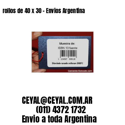 rollos de 40 x 30 – Envios Argentina
