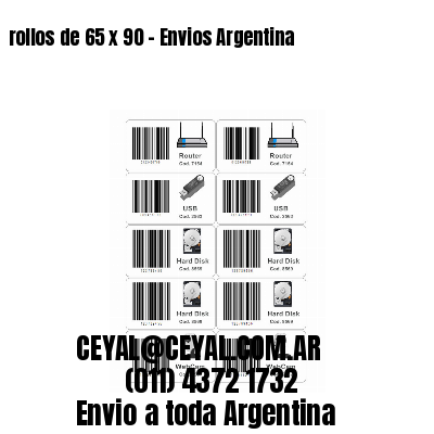 rollos de 65 x 90 – Envios Argentina