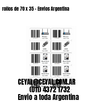 rollos de 70 x 35 – Envios Argentina