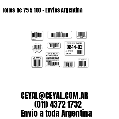 rollos de 75 x 100 – Envios Argentina