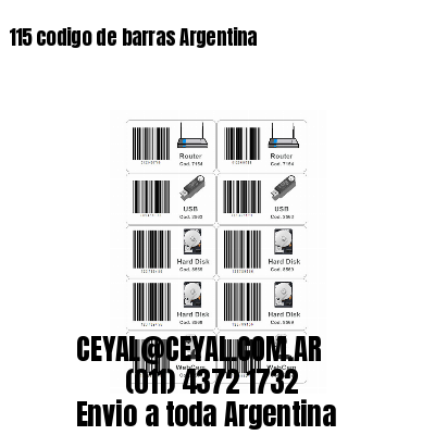 115 codigo de barras Argentina