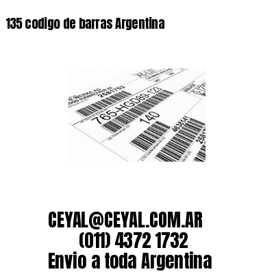 135 codigo de barras Argentina