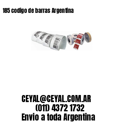 185 codigo de barras Argentina