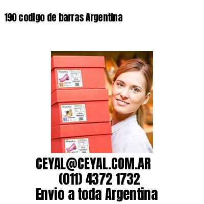 190 codigo de barras Argentina