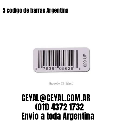 5 codigo de barras Argentina
