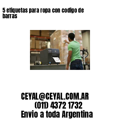 5 etiquetas para ropa con codigo de barras