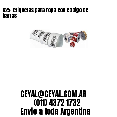 625  etiquetas para ropa con codigo de barras