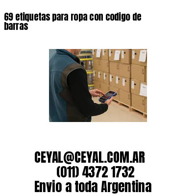 69 etiquetas para ropa con codigo de barras