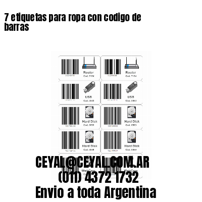 7 etiquetas para ropa con codigo de barras