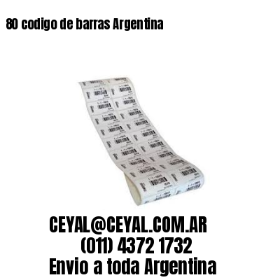 80 codigo de barras Argentina