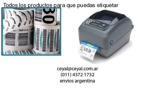 100 x 100 Termicas  x 1000 etiquetas – Argentina