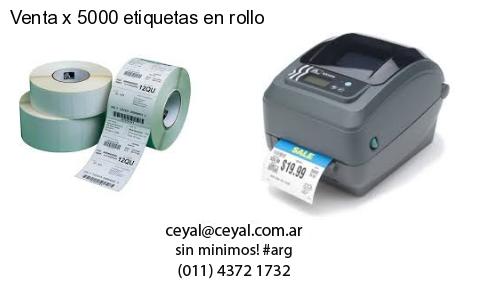 75 x 25 Termicas  x 1000 etiquetas – Argentina