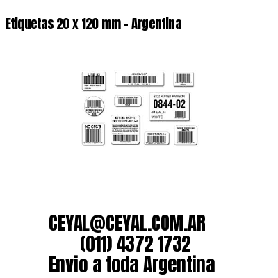 Etiquetas 20 x 120 mm – Argentina