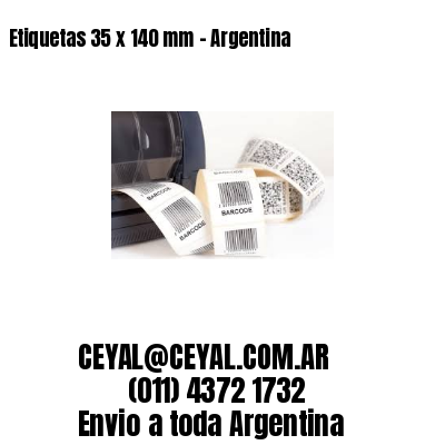 Etiquetas 35 x 140 mm – Argentina