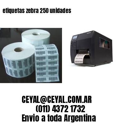 etiquetas zebra 250 unidades