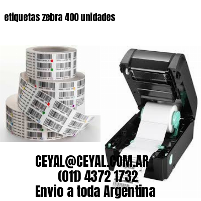 etiquetas zebra 400 unidades