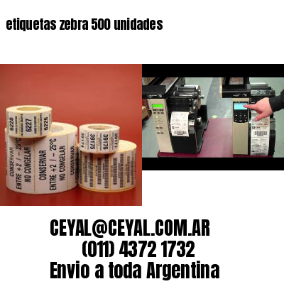 etiquetas zebra 500 unidades