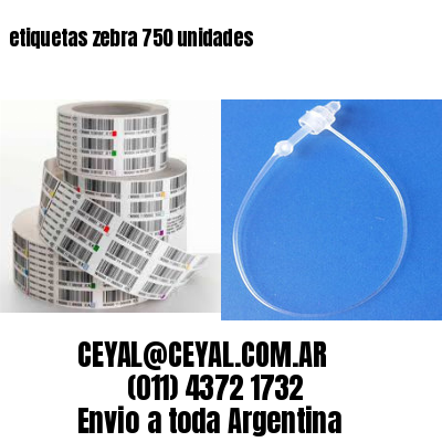 etiquetas zebra 750 unidades