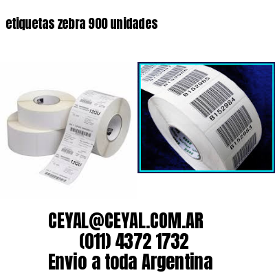 etiquetas zebra 900 unidades