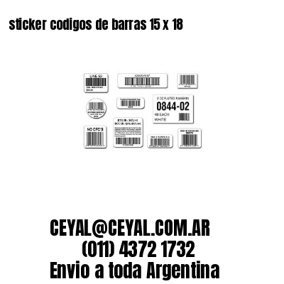 sticker codigos de barras 15 x 18