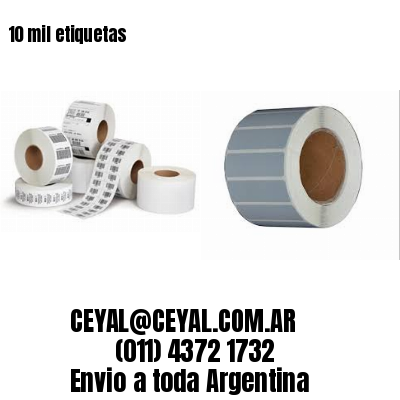 10 mil etiquetas